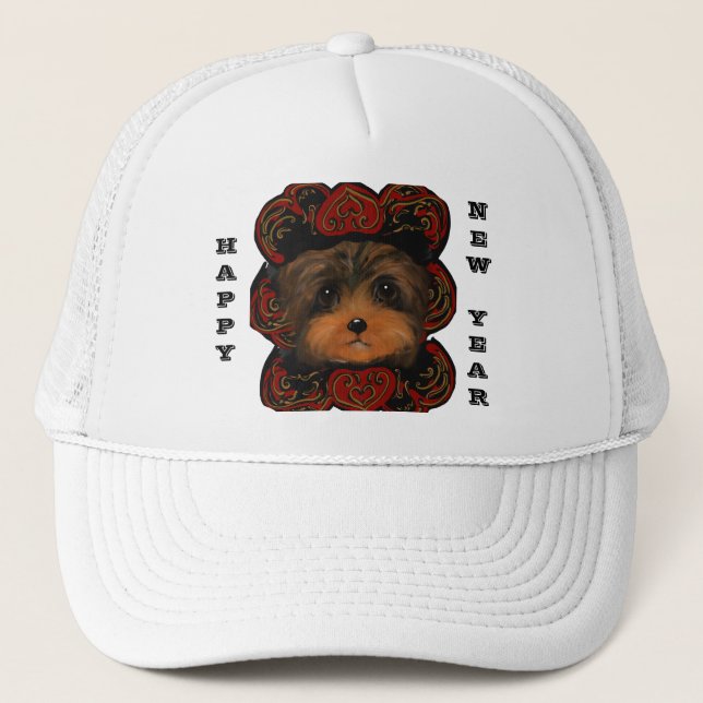YORKIE POO     TRUCKER HAT (Front)