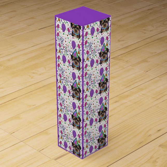 Yorkie Poo Wine Box (Front)
