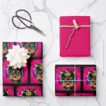 YORKIE POO WRAPPING PAPER SHEETS
