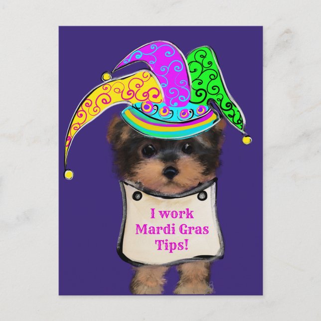 Yorkie Poo  y Postcard (Front)