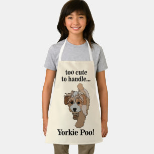 Yorkie Poo Yorkipoo Cute Dog Kids Apron