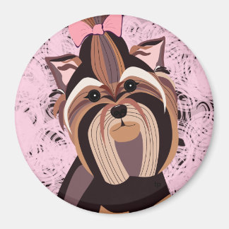 Yorkie Portrait Magnet