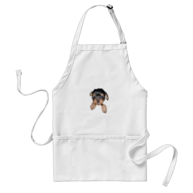 Yorkie Puppy Adult Apron (Front)