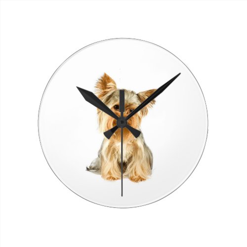 Yorkie Puppy Clock