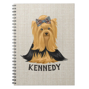 Yorkie Puppy   Dog Yorkshire Terrier Personalized Notebook