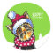 Yorkie Scarf Christmas Happy Howl-i-days