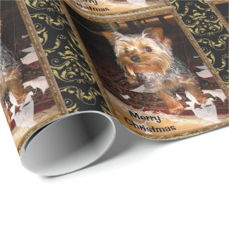 Yorkie Shredder Wrapping Paper