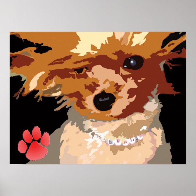 Yorkie Supermodel Poster (Front)