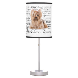 Yorkie Traits Table Lamp