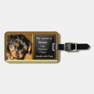 Yorkie Traveler Luggage Tag