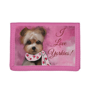 YORKIE TRI-FOLD WALLET