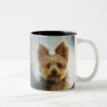Yorkie Two-Tone Coffee Mug<br><div class="desc">A yorkie ... ready to CUSTOMIZE on the 'left' or back of the mug with your favorite dog quote or a special name.</div>