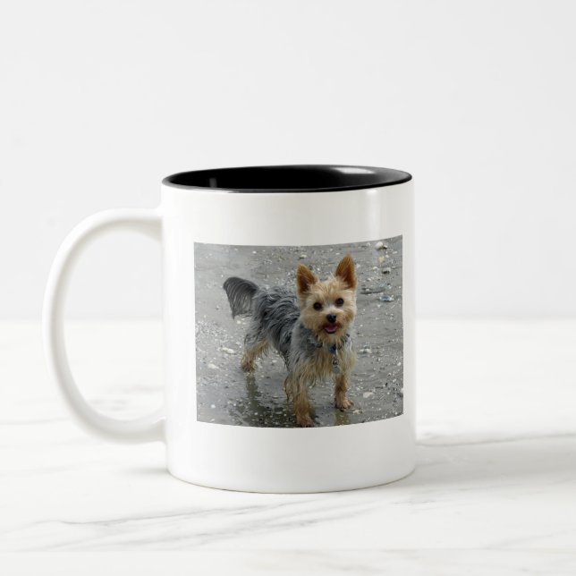 Yorkie Two-Tone Coffee Mug (Left)