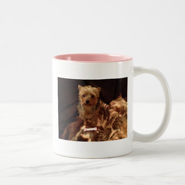 Yorkie Two-Tone Coffee Mug (Right)