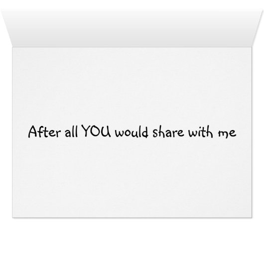 YORKIE WANTS TO SHARE TOY "ON YOUR BIRITHDAY" (Inside Horizontal (Bottom))