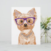 Yorkie Wearing Glasses (Standing Front)