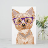 Yorkie Wearing Glasses (Standing Front)