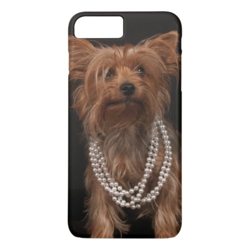 Yorkie with Pearls iPhone 8 Plus7 Plus Case