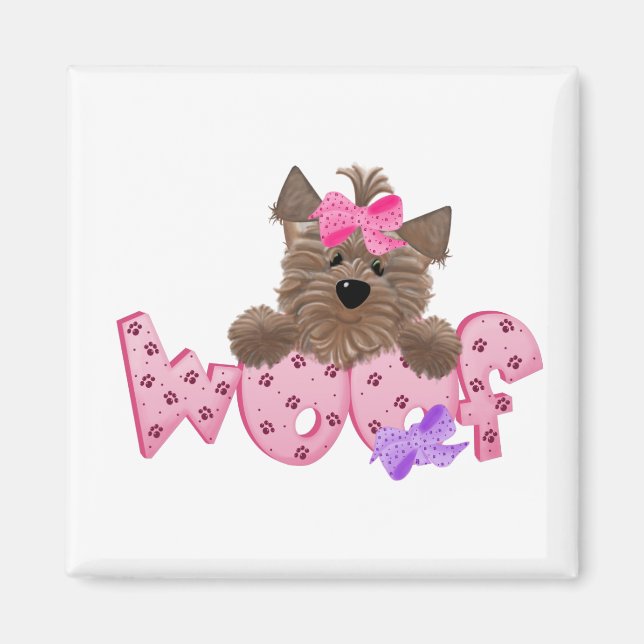 Yorkie Woof Magnet (Front)