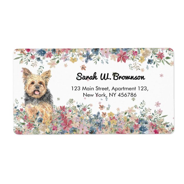 Yorkie Yorkshire Home Label (Front)