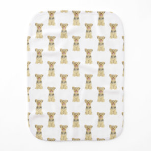 Yorkie Yorkshire Terrier Baby Burp Cloth