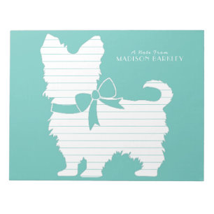 Yorkie Yorkshire Terrier Dog Puppy  Notepad