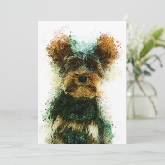 Yorkie / Yorkshire Terrier Pet Portrait 5" x 7" (Standing Front)