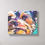 yorkie Yorkshire Terrier Pop Art On Wrapped Canvas<br><div class="desc">Here's a wonderful,  bright,  fun,  tribute to your best friend and favorite breed- the Yorkie!  from an original painting by Lea</div>