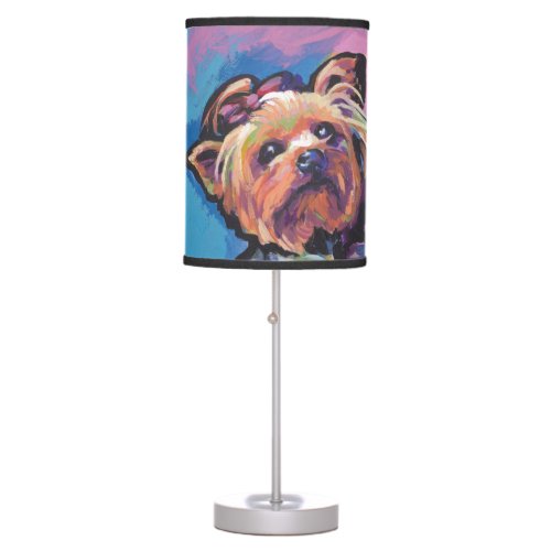 Yorkie Yorkshire Terrier Pop Art Table Lamp