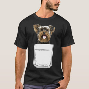 Yorkie Yorkshire Terrier Puppy Dog In Your Pocket T-Shirt
