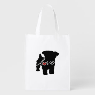 Yorkiepoo (Yorkie / Poodle) Love Grocery Bag