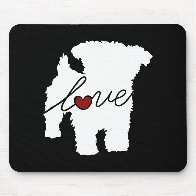 Yorkiepoo (Yorkie / Poodle) Love Mouse Pad (Front)