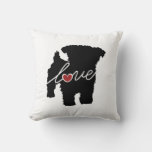 Yorkiepoo (yorkie / Poodle) Love Throw Pillow at Zazzle
