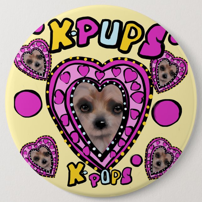 YORKIES  BUTTON (Front)