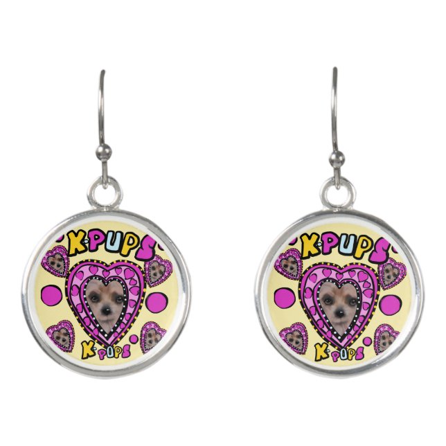 YORKIES  EARRINGS (Front)