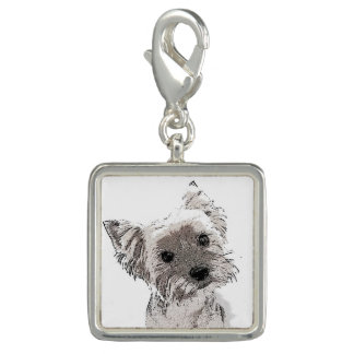 Yorkies Forever Charm