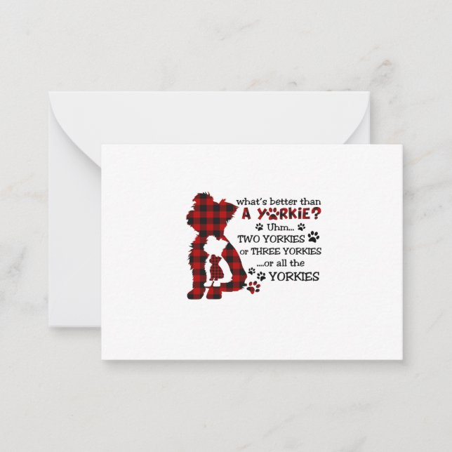 Yorkies Note Card (Front)