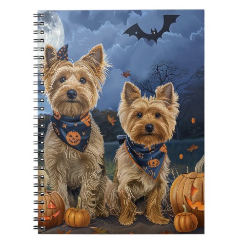 Yorkipoo Halloween Spooky  Notebook