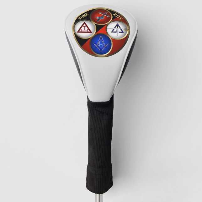 Yorkrite mason golf head cover (Front)