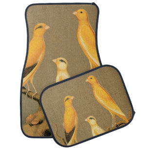 Yorkshire  canaries car floor mat