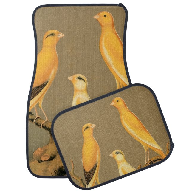 Yorkshire  canaries car floor mat (Set)