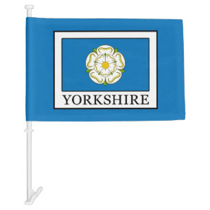 Yorkshire County England Car Flag