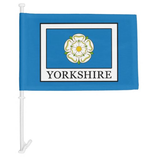 Yorkshire County England Car Flag
