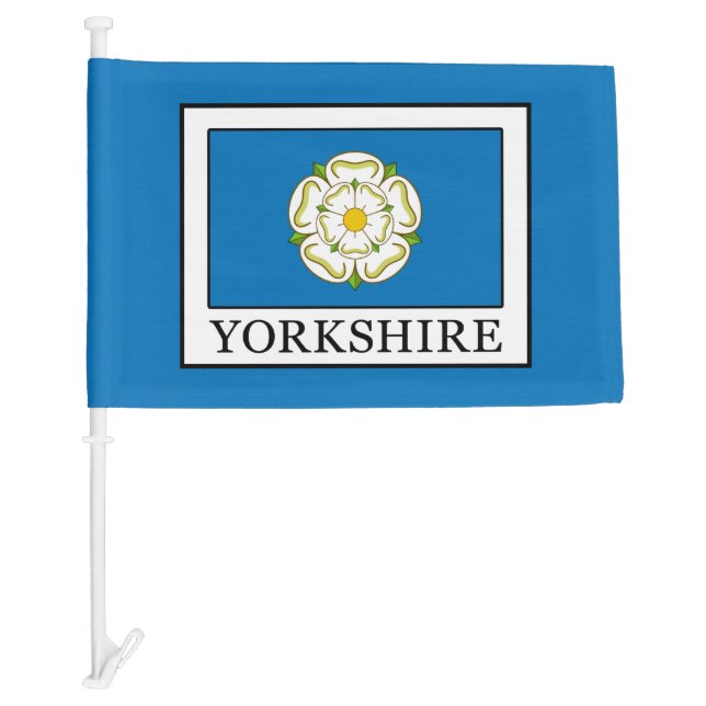 Yorkshire County England Car Flag (Front)