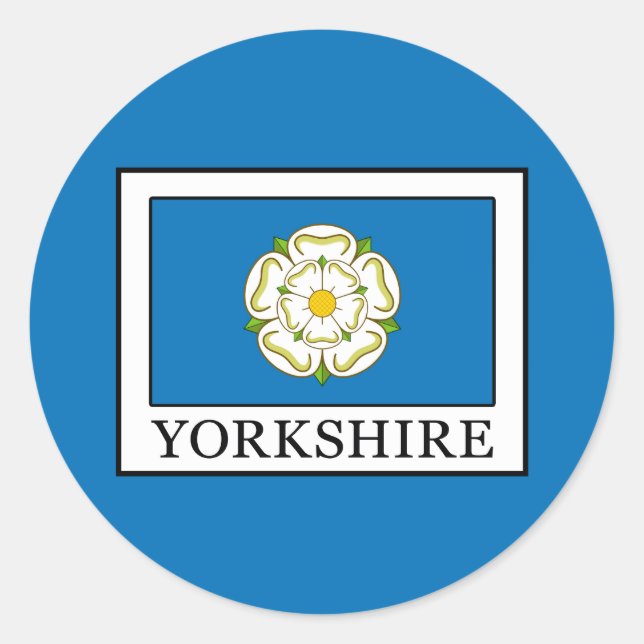 Yorkshire County England Classic Round Sticker (Front)