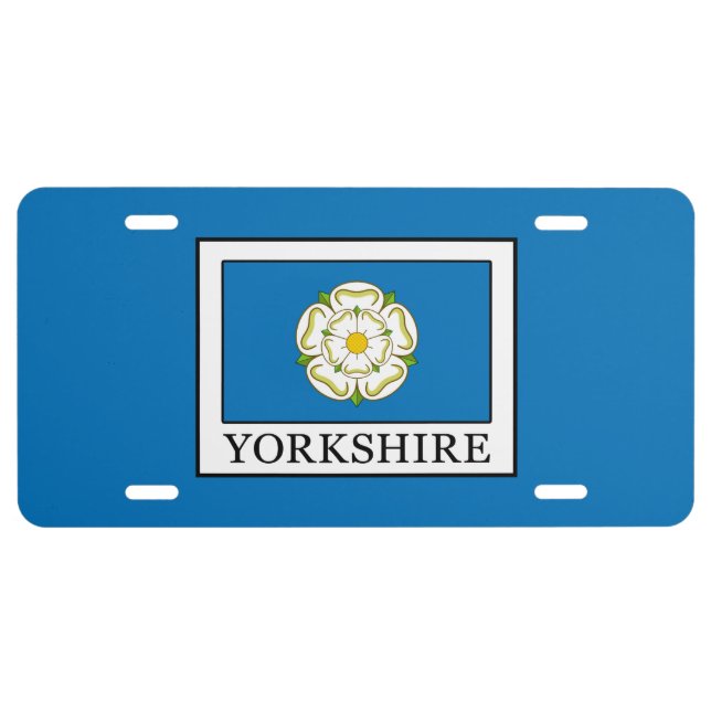 Yorkshire County England License Plate (Front)