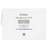 Yorkshire County England Old Antiquarian Atlas Map (Back Horizontal)