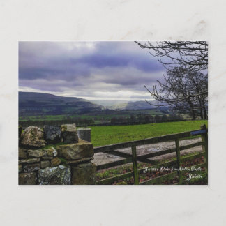 Yorkshire Dales from Bolton Castle postcard
