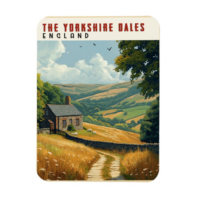 Yorkshire Dales Hiking Trails Magnet (Vertical)