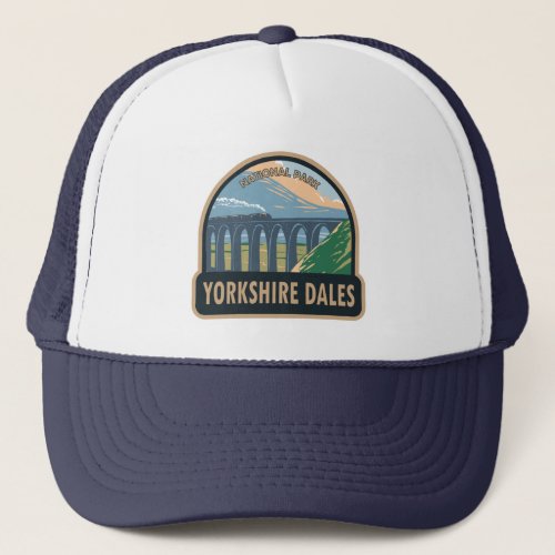 Yorkshire Dales National Park England Vintage Trucker Hat